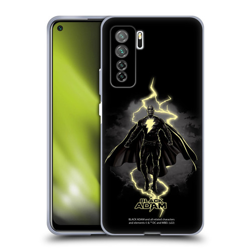 Black Adam Graphics Lightning Soft Gel Case for Huawei Nova 7 SE/P40 Lite 5G