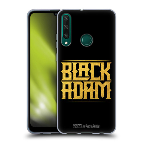 Black Adam Graphics Logotype Soft Gel Case for Huawei Y6p