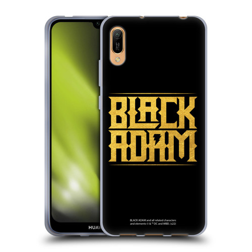 Black Adam Graphics Logotype Soft Gel Case for Huawei Y6 Pro (2019)