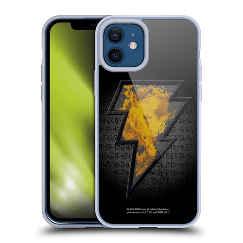 Black Adam Graphics Icon Soft Gel Case for Apple iPhone 12 / iPhone 12 Pro