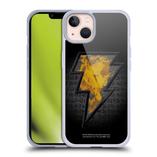 Black Adam Graphics Icon Soft Gel Case for Apple iPhone 13