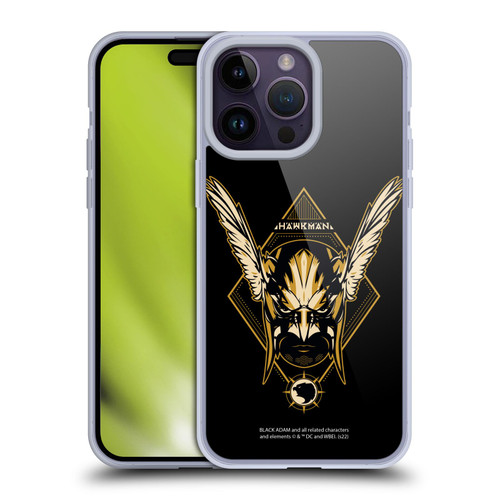 Black Adam Graphics Hawkman Soft Gel Case for Apple iPhone 14 Pro Max