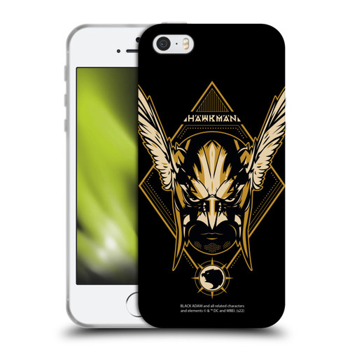 Black Adam Graphics Hawkman Soft Gel Case for Apple iPhone 5 / 5s / iPhone SE 2016