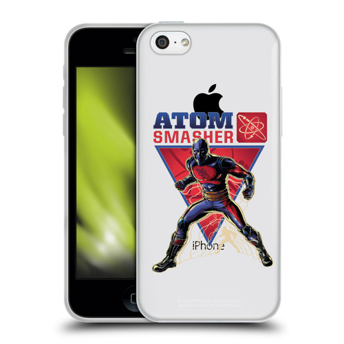 Black Adam Graphics Atom Smasher Soft Gel Case for Apple iPhone 5c