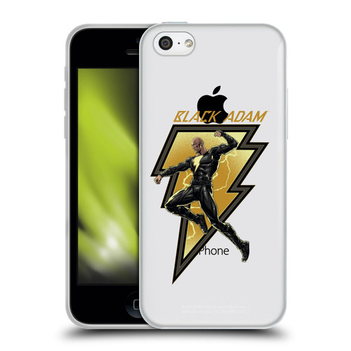 Black Adam Graphics Black Adam 2 Soft Gel Case for Apple iPhone 5c