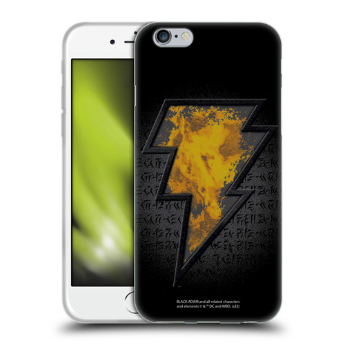 Black Adam Graphics Icon Soft Gel Case for Apple iPhone 6 / iPhone 6s