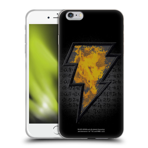 Black Adam Graphics Icon Soft Gel Case for Apple iPhone 6 Plus / iPhone 6s Plus