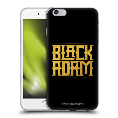 Black Adam Graphics Logotype Soft Gel Case for Apple iPhone 6 Plus / iPhone 6s Plus