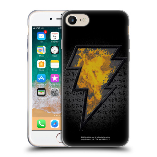 Black Adam Graphics Icon Soft Gel Case for Apple iPhone 7 / 8 / SE 2020 & 2022