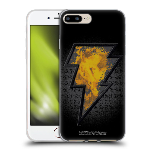 Black Adam Graphics Icon Soft Gel Case for Apple iPhone 7 Plus / iPhone 8 Plus