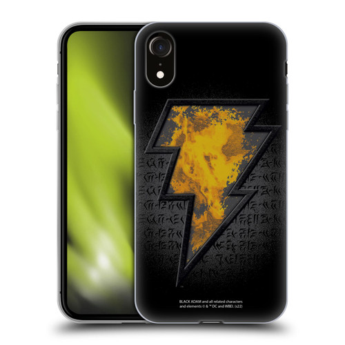 Black Adam Graphics Icon Soft Gel Case for Apple iPhone XR