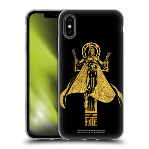 Black Adam Graphics Doctor Fate Soft Gel Case for Apple iPhone XS Max