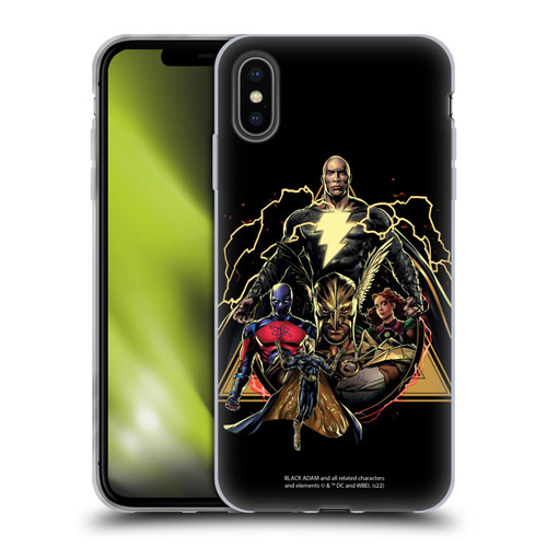 Black Adam Graphics Group Soft Gel Case for Apple iPhone XS Max