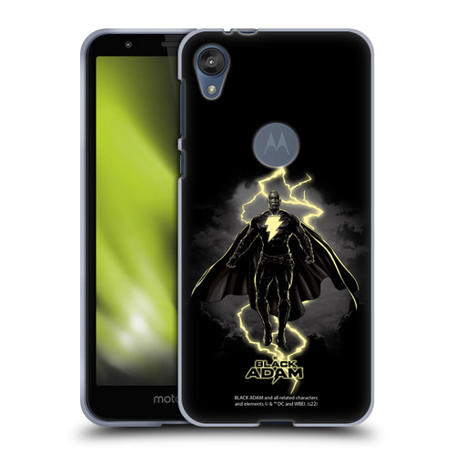 Black Adam Graphics Lightning Soft Gel Case for Motorola Moto E6