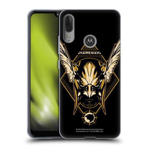 Black Adam Graphics Hawkman Soft Gel Case for Motorola Moto E6 Plus