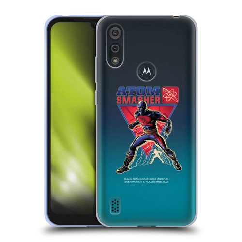 Black Adam Graphics Atom Smasher Soft Gel Case for Motorola Moto E6s (2020)