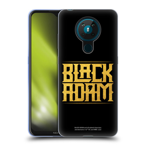 Black Adam Graphics Logotype Soft Gel Case for Nokia 5.3
