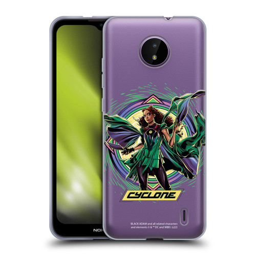 Black Adam Graphics Cyclone Soft Gel Case for Nokia C10 / C20