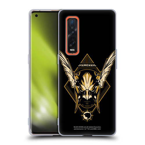 Black Adam Graphics Hawkman Soft Gel Case for OPPO Find X2 Pro 5G