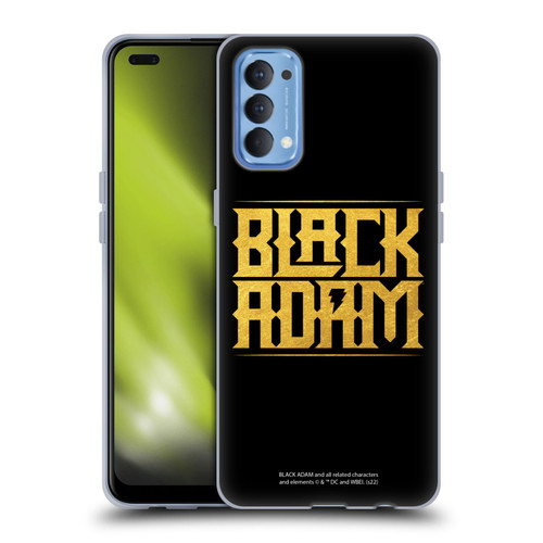 Black Adam Graphics Logotype Soft Gel Case for OPPO Reno 4 5G
