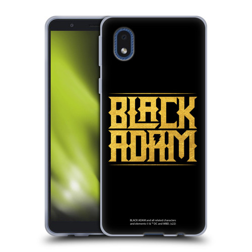 Black Adam Graphics Logotype Soft Gel Case for Samsung Galaxy A01 Core (2020)