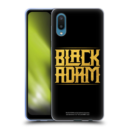 Black Adam Graphics Logotype Soft Gel Case for Samsung Galaxy A02/M02 (2021)