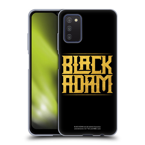 Black Adam Graphics Logotype Soft Gel Case for Samsung Galaxy A03s (2021)
