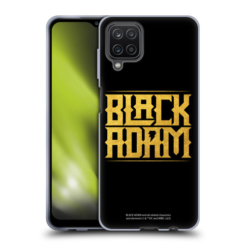 Black Adam Graphics Logotype Soft Gel Case for Samsung Galaxy A12 (2020)