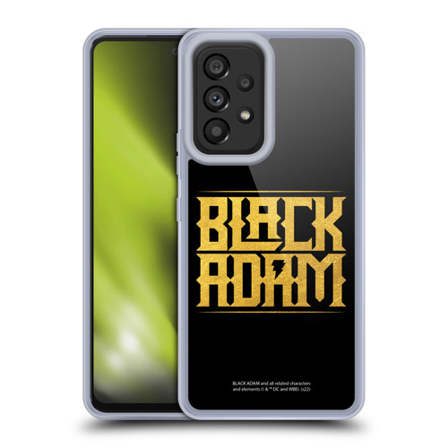 Black Adam Graphics Logotype Soft Gel Case for Samsung Galaxy A53 5G (2022)