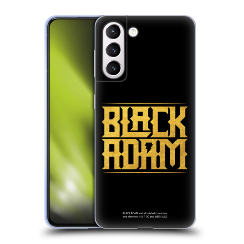 Black Adam Graphics Logotype Soft Gel Case for Samsung Galaxy S21+ 5G