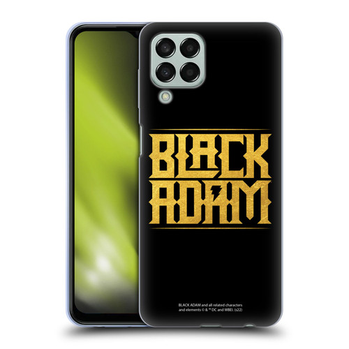 Black Adam Graphics Logotype Soft Gel Case for Samsung Galaxy M33 (2022)