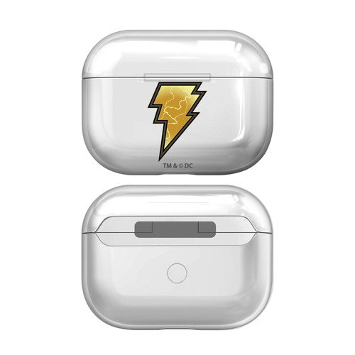 Black Adam Graphics Logo Clear Hard Crystal Cover Case for Apple AirPods Pro Charging Case