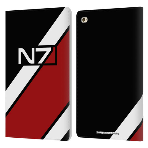EA Bioware Mass Effect Graphics N7 Logo Stripes Leather Book Wallet Case Cover For Apple iPad mini 4