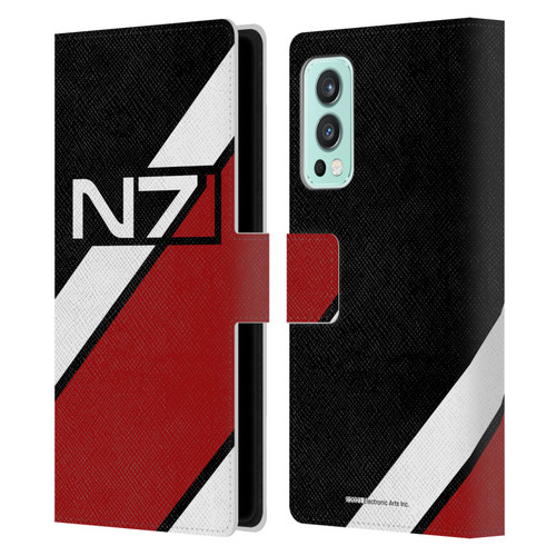 EA Bioware Mass Effect Graphics N7 Logo Stripes Leather Book Wallet Case Cover For OnePlus Nord 2 5G