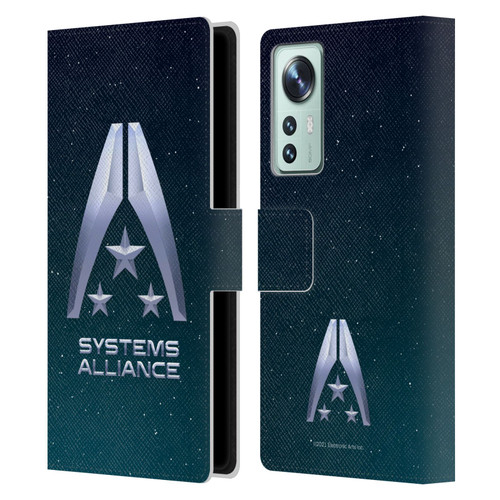 EA Bioware Mass Effect Graphics Systems Alliance Logo Leather Book Wallet Case Cover For Xiaomi 12