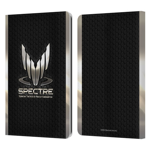 EA Bioware Mass Effect 3 Badges And Logos Spectre Leather Book Wallet Case Cover For Amazon Kindle Paperwhite 1 / 2 / 3