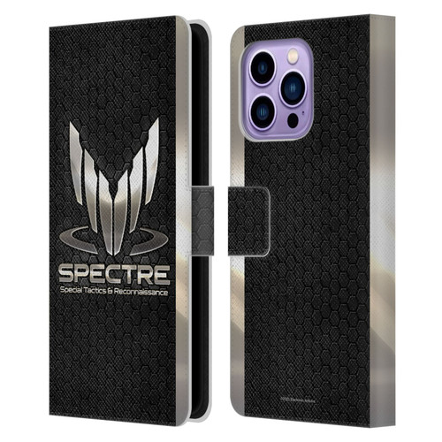 EA Bioware Mass Effect 3 Badges And Logos Spectre Leather Book Wallet Case Cover For Apple iPhone 14 Pro Max