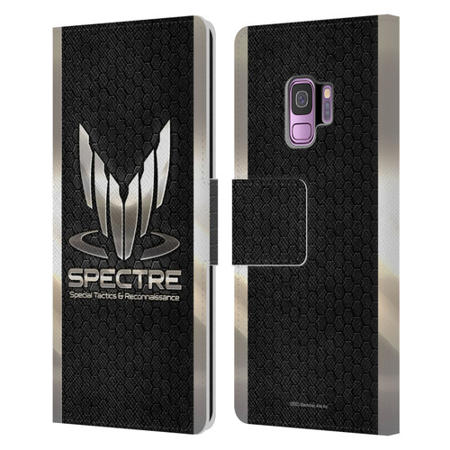 EA Bioware Mass Effect 3 Badges And Logos Spectre Leather Book Wallet Case Cover For Samsung Galaxy S9