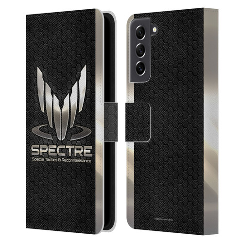 EA Bioware Mass Effect 3 Badges And Logos Spectre Leather Book Wallet Case Cover For Samsung Galaxy S21 FE 5G