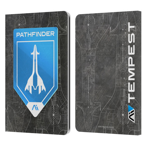 EA Bioware Mass Effect Andromeda Graphics Pathfinder Badge Leather Book Wallet Case Cover For Amazon Kindle Paperwhite 1 / 2 / 3