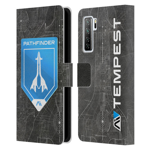 EA Bioware Mass Effect Andromeda Graphics Pathfinder Badge Leather Book Wallet Case Cover For Huawei Nova 7 SE/P40 Lite 5G