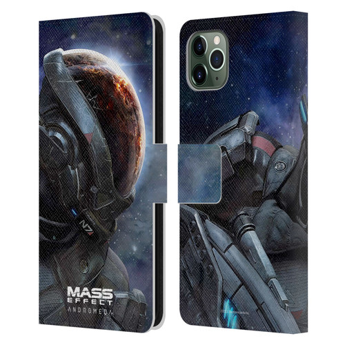 EA Bioware Mass Effect Andromeda Graphics Key Art 2017 Leather Book Wallet Case Cover For Apple iPhone 11 Pro Max