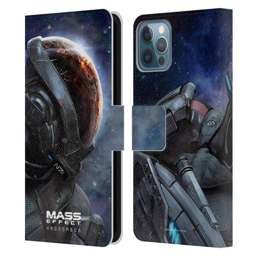 EA Bioware Mass Effect Andromeda Graphics Key Art 2017 Leather Book Wallet Case Cover For Apple iPhone 12 / iPhone 12 Pro