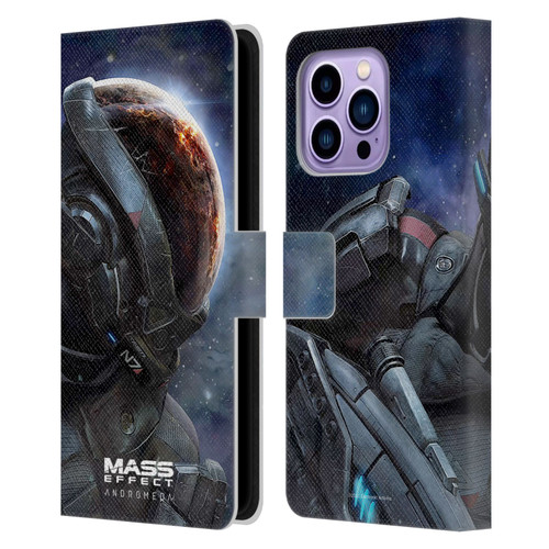 EA Bioware Mass Effect Andromeda Graphics Key Art 2017 Leather Book Wallet Case Cover For Apple iPhone 14 Pro Max