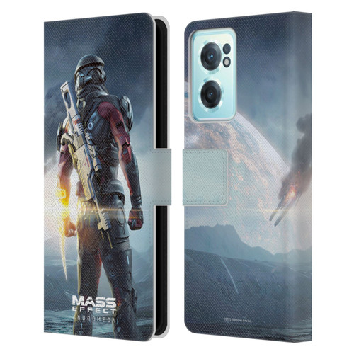 EA Bioware Mass Effect Andromeda Graphics Key Art Super Deluxe 2017 Leather Book Wallet Case Cover For OnePlus Nord CE 2 5G