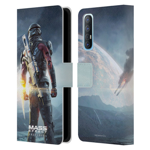 EA Bioware Mass Effect Andromeda Graphics Key Art Super Deluxe 2017 Leather Book Wallet Case Cover For OPPO Find X2 Neo 5G