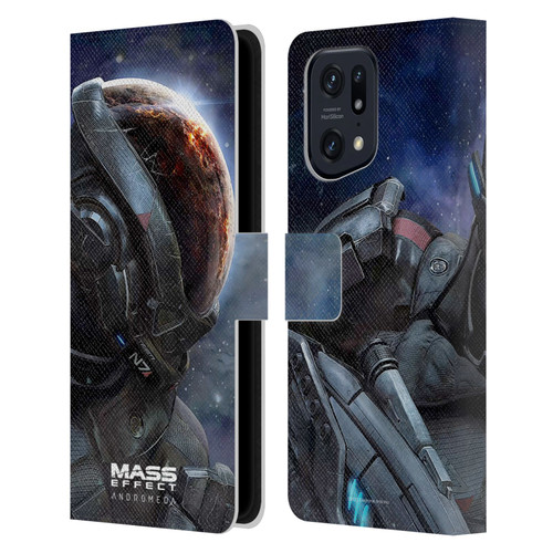 EA Bioware Mass Effect Andromeda Graphics Key Art 2017 Leather Book Wallet Case Cover For OPPO Find X5 Pro