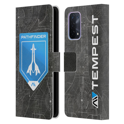 EA Bioware Mass Effect Andromeda Graphics Pathfinder Badge Leather Book Wallet Case Cover For OPPO A54 5G