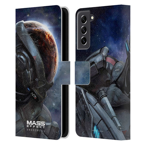 EA Bioware Mass Effect Andromeda Graphics Key Art 2017 Leather Book Wallet Case Cover For Samsung Galaxy S21 FE 5G