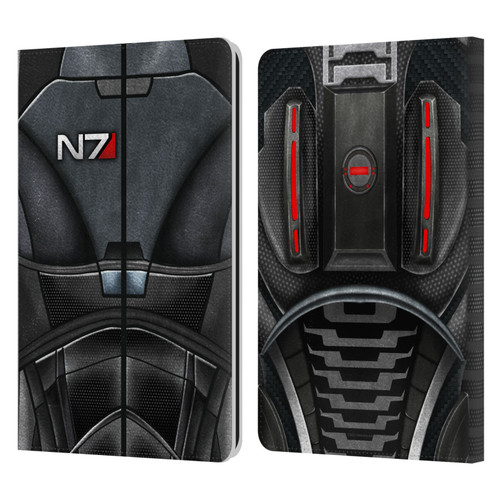 EA Bioware Mass Effect Armor Collection N7 Leather Book Wallet Case Cover For Amazon Kindle Paperwhite 1 / 2 / 3